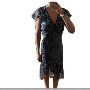 Abercrombie Floral Wrap dress size large